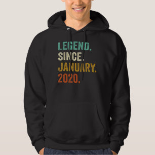 Legend Since January 2020 3rd Birthday Gifts 3 Yea Hoodie