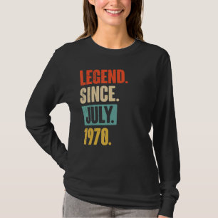 Legend Since July 1970  52 Year Old 52nd Birthday T-Shirt