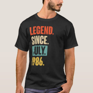 Legend Since July 1986 36 Year Old 36th Birthday T-Shirt