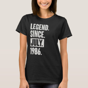 Legend Since July 1986 36 Year Old 36th Birthday T-Shirt
