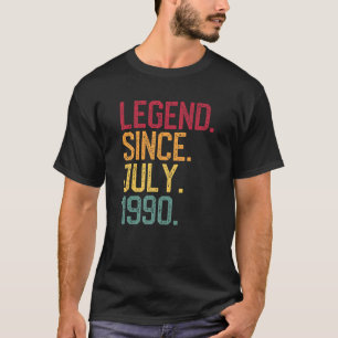 Legend Since July 1990 30th Birthday Shirt Men Wom