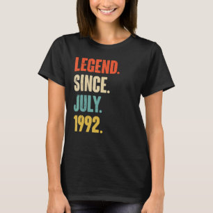 Legend Since July 1992  30 Year Old Gift 30th Birt T-Shirt