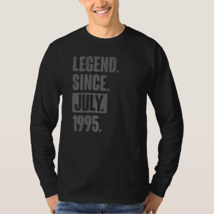 Legend Since July 1995 27 Year Old 27th Birthday T-Shirt