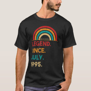 Legend Since July 1995 27th Birthday Retro Born I T-Shirt