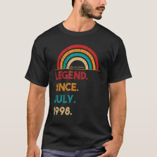 Legend Since July 1998 24th Birthday Retro  Born I T-Shirt