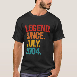 Legend Since July 2004 18th Birthday Gift 18 Years T-Shirt