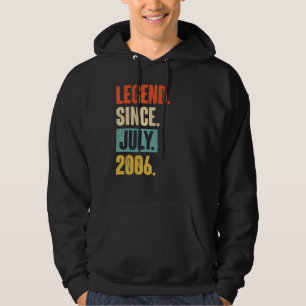 Legend Since July 2006 16 Year Old 16th Birthday Hoodie