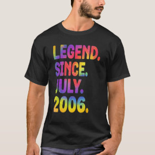 Legend Since July 2006 17 Years Old 17th Birthday T-Shirt