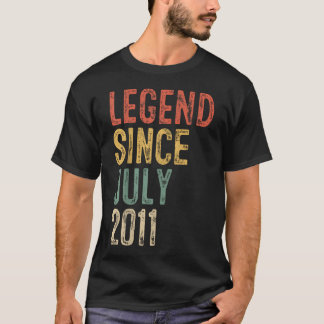 Legend Since July 2011 15Th Birthday Boy Girl 15 T-Shirt