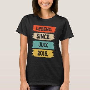 Legend Since July 2016 7 Years Old 7th Birthday Me T-Shirt