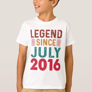 Legend Since July 2016 Vintage Birthday T-Shirt