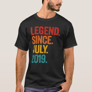 Legend Since July 2019 3rd Birthday  3 Years Old B T-Shirt