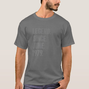 Legend Since June 1979 - 43 Year Old Gifts 43Rd Bi T-Shirt