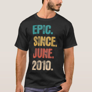 Legend Since June 2010 12 Year Old Gift 12th Birt T-Shirt