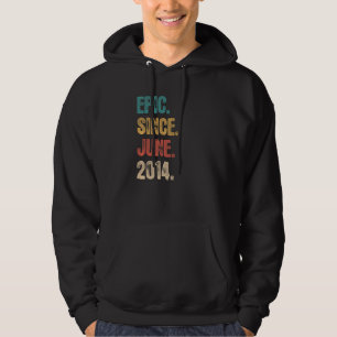 Legend Since June 2014  8 Year Old  8th Birthday Hoodie
