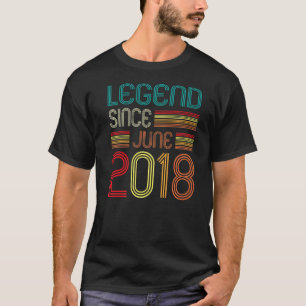 Legend Since June 2018 4th Birthday 4 Years Old T-Shirt