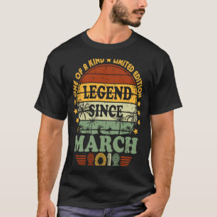 Legend Since March 2012 11th Birthday 11 Year Old T-Shirt