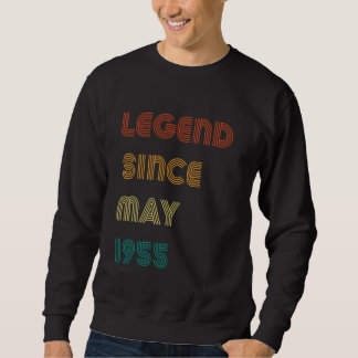 Legend Since May 1955 Retro 70th Birthday Sweatshirt