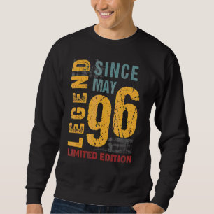 Legend Since May 1996 For 26 Years Old 26th Birth Sweatshirt