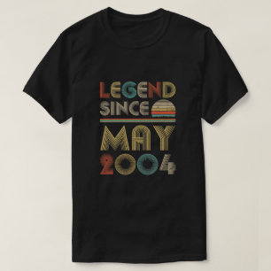 Legend Since May 2004 Vintage 16th Birthday Gifts T-Shirt