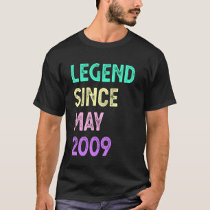 Legend Since May 2009 16th Birthday Boys Girls T-Shirt
