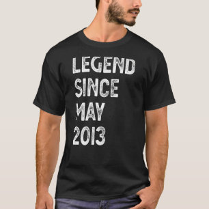 Legend Since May 2013 9th Birthday Boys Girls T-Shirt