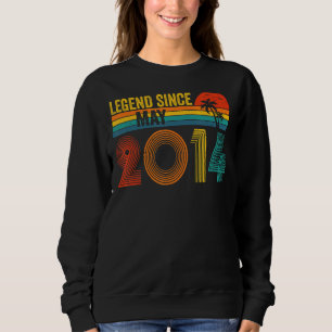 Legend Since May 2014 8th Birthday 8 Years Old Vin Sweatshirt