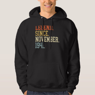 Legend Since November 1941 For Men Women November  Hoodie