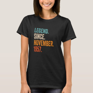 Legend Since November 1957 65th Birthday T-Shirt