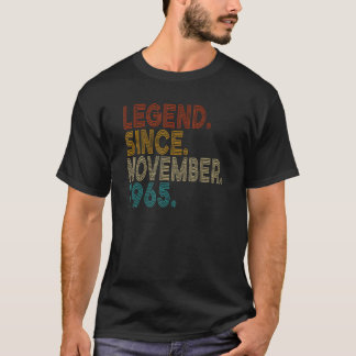 Legend Since November 1965 58th Birthday 58 Years  T-Shirt