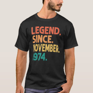 Legend Since November 1974 48th Birthday Retro 48 T-Shirt
