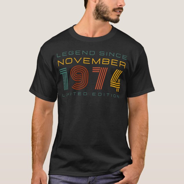 Legend Since November 1974, Limited Edition Men's  T-Shirt (Front)