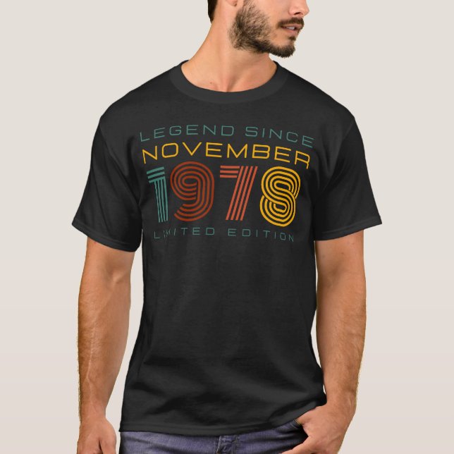 Legend Since November 1978, Limited Edition Men's  T-Shirt (Front)