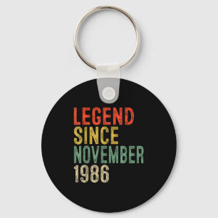 Legend Since November 1986 &#; th Birthday &#;  Ye Keychain
