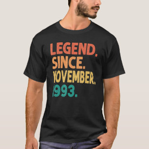 Legend Since November 1993 29th Birthday Retro 29  T-Shirt