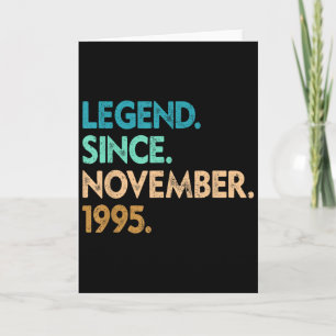 Legend Since November 1995 Apparel  Card