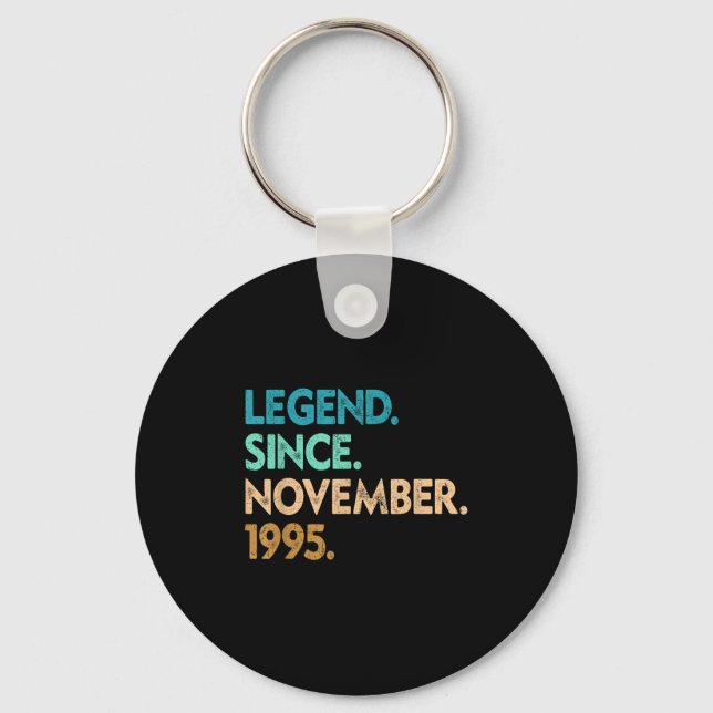 Legend Since November 1995 Apparel  Keychain (Front)