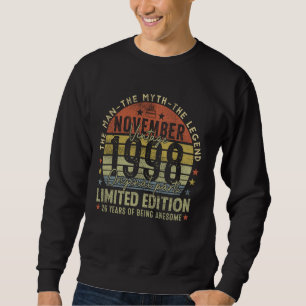 Legend Since November 1998 Retro 26th Birthday Mad Sweatshirt