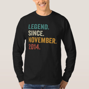 Legend Since November 2014 8th Birthday 8 Years O T-Shirt