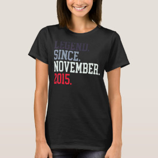 Legend Since November 2015 For Men Women November T-Shirt