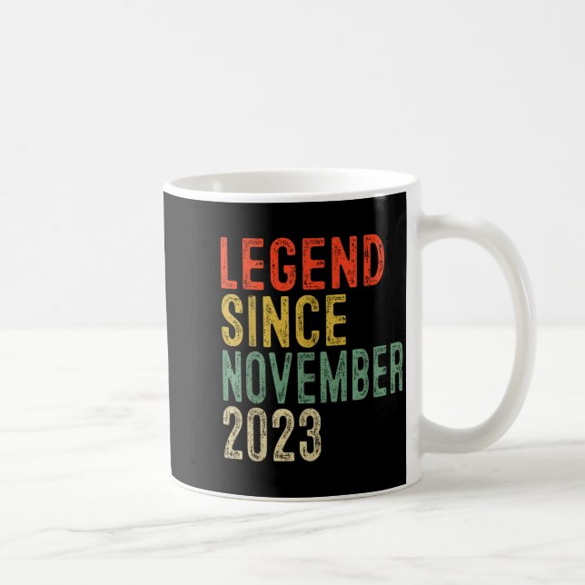 Legend Since November 2023 2nd Birthday 2 Year Old Coffee Mug (Right)