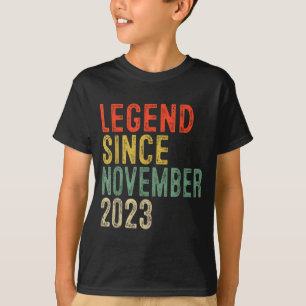 Legend Since November 2023 2nd Birthday 2 Year Old T-Shirt