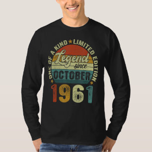 Legend Since October 1961 61 Years Old 61st Birthd T-Shirt