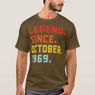 Legend Since October 1969 53rd Birthday Vintage 53 T-Shirt