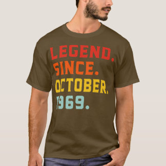 Legend Since October 1969 53rd Birthday Vintage 53 T-Shirt