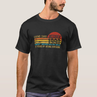 Legend Since October 1990 30Th Bday Gift 30 Years T-Shirt