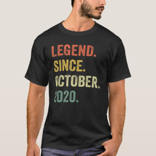 Legend Since October 2020 2nd Birthday 2 Years Ol T-Shirt