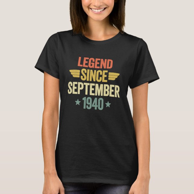 Legend Since September 1940 T-Shirt (Front)