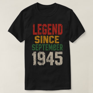 Legend Since September 1945 Bold Distressed Art T-Shirt