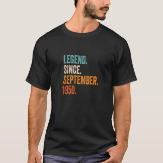 Legend Since September 1950 73rd Birthday T-Shirt